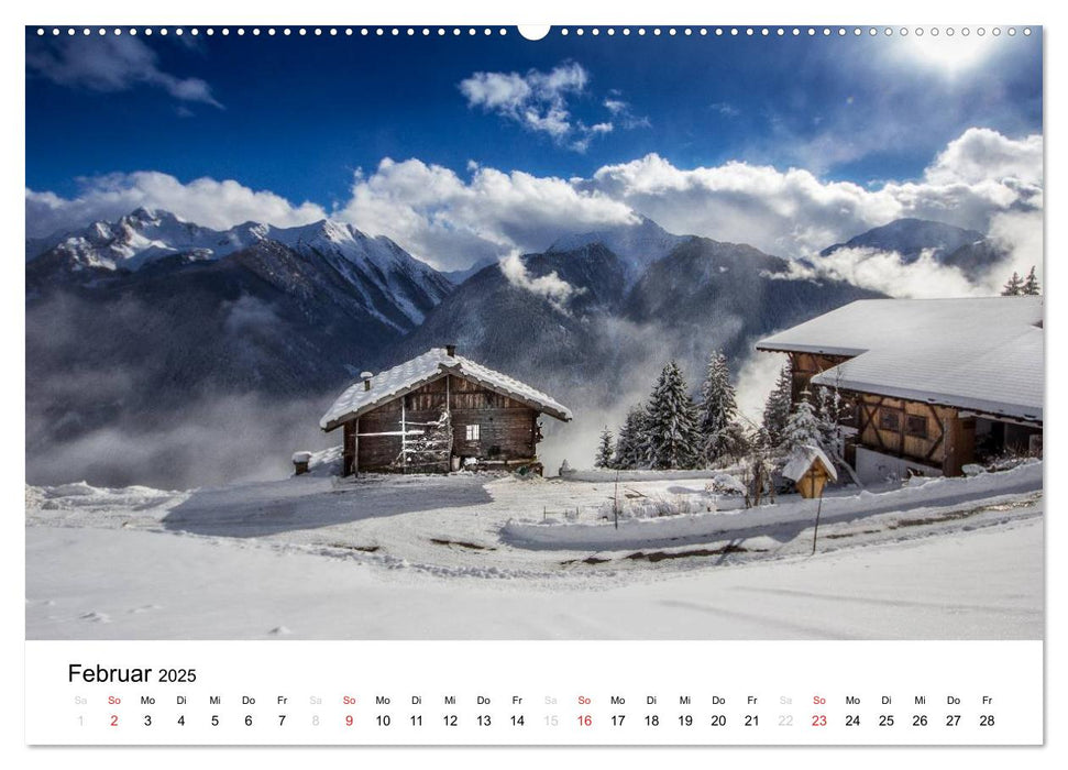 Bergbauernhöfe im Ultental (CALVENDO Premium Wandkalender 2025)