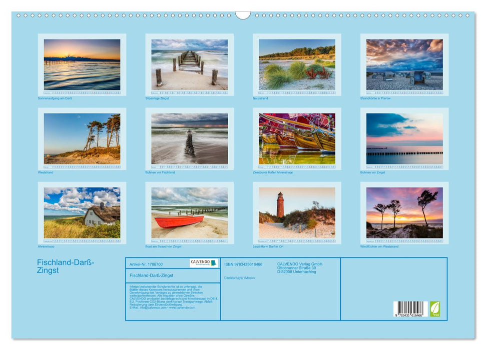 Fischland-Darß-Zingst (CALVENDO Wandkalender 2025)