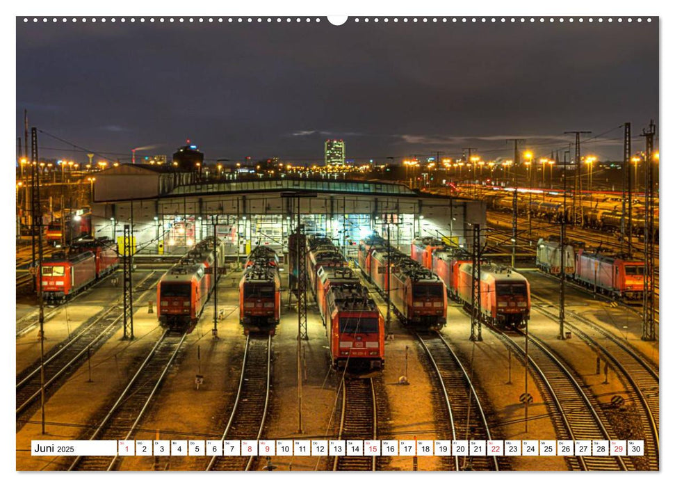 Mannheim bei Nacht - Impressionen aus der Quadratestadt (CALVENDO Premium Wandkalender 2025)