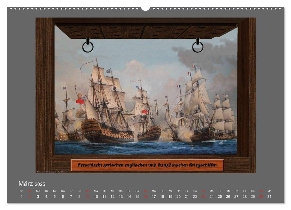 500 Jahre unter Segeln - von der GOLDEN HIND zur KERSHONES (CALVENDO Premium Wandkalender 2025)