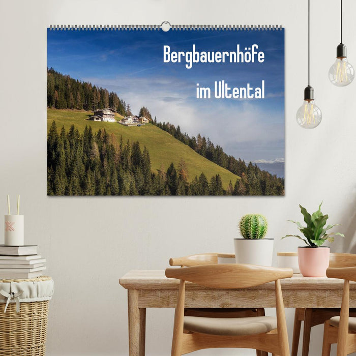 Bergbauernhöfe im Ultental (CALVENDO Wandkalender 2025)