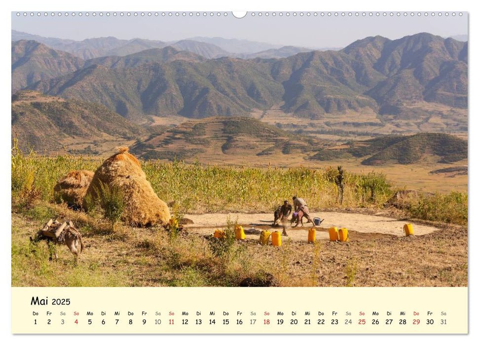 Äthiopien - Hochland in Afrika (CALVENDO Premium Wandkalender 2025)