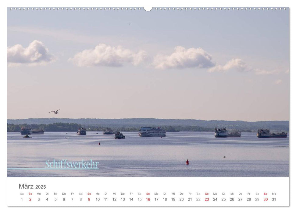 Auf Russlands Wasserwegen (CALVENDO Wandkalender 2025)