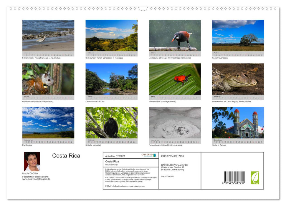 Costa Rica (CALVENDO Premium Wandkalender 2025)
