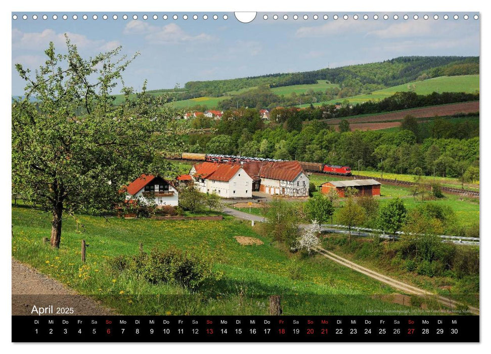 Eisenbahn in Mitteldeutschland (CALVENDO Wandkalender 2025)