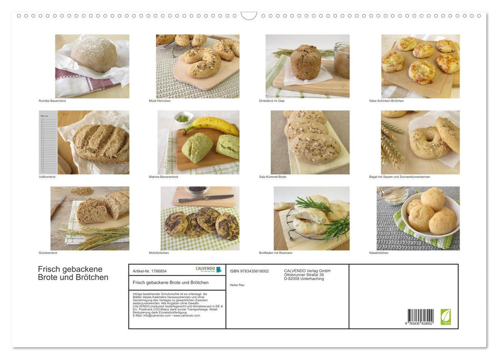 Frisch gebackene Brote und Brötchen (CALVENDO Wandkalender 2025)