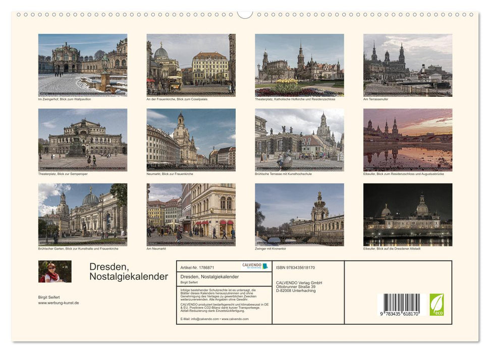Dresden, Nostalgiekalender (CALVENDO Premium Wandkalender 2025)