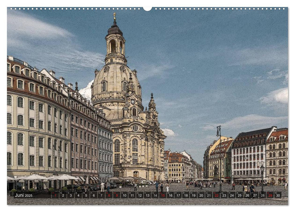 Dresden, Nostalgiekalender (CALVENDO Premium Wandkalender 2025)