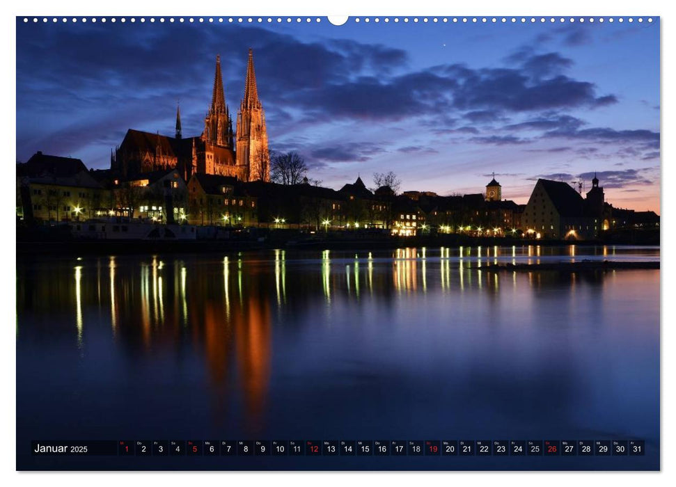 Die Farben von Regensburg (CALVENDO Premium Wandkalender 2025)