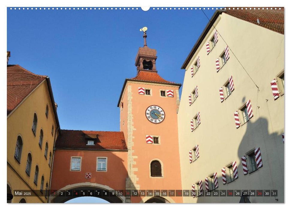 Die Farben von Regensburg (CALVENDO Premium Wandkalender 2025)