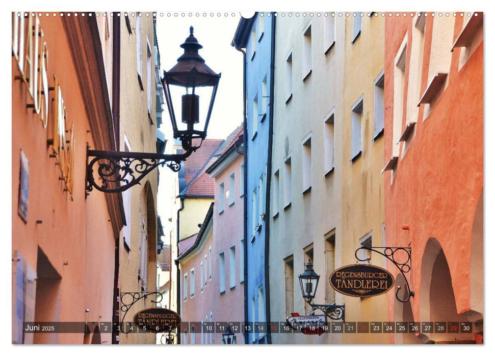 Die Farben von Regensburg (CALVENDO Premium Wandkalender 2025)