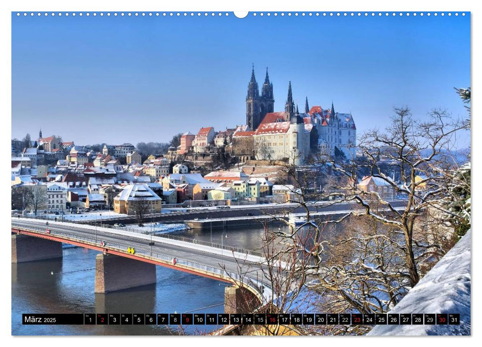 Unterwegs im schönen Sachsen (CALVENDO Premium Wandkalender 2025)