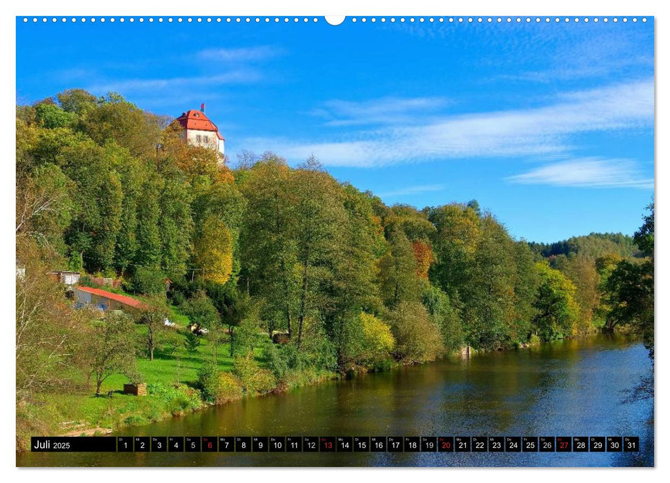 Unterwegs im schönen Sachsen (CALVENDO Premium Wandkalender 2025)