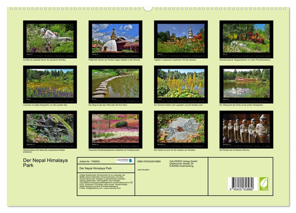 Der Nepal Himalaya Park (CALVENDO Premium Wandkalender 2025)