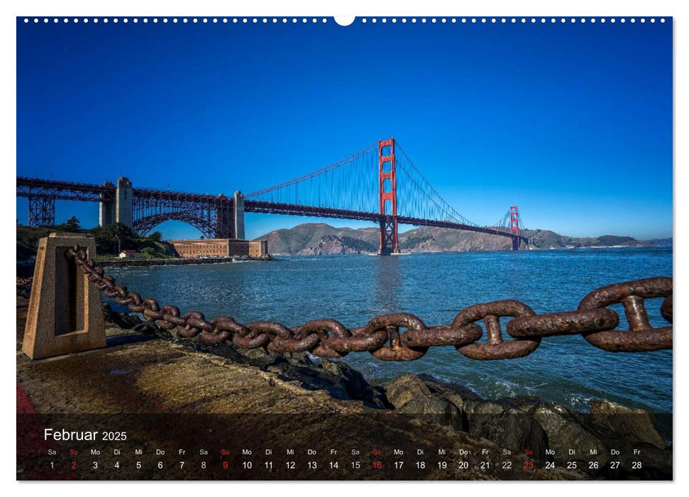 San Francisco Impressionen Tag und Nacht (CALVENDO Premium Wandkalender 2025)