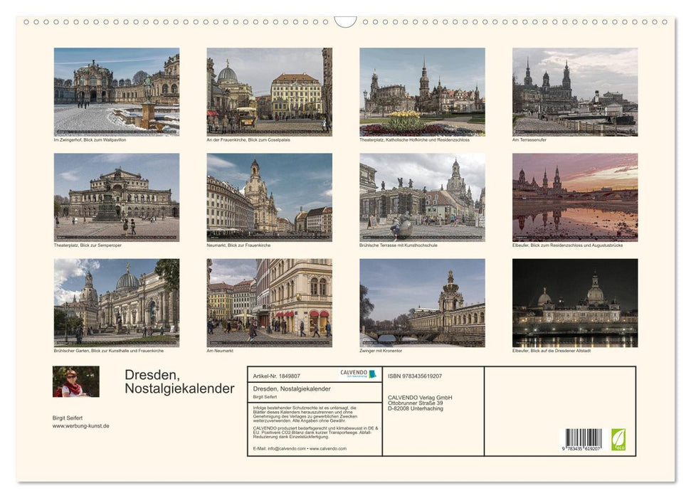 Dresden, Nostalgiekalender (CALVENDO Wandkalender 2025)