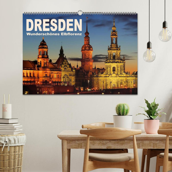 Dresden - Wunderschönes Elbflorenz (CALVENDO Wandkalender 2025)