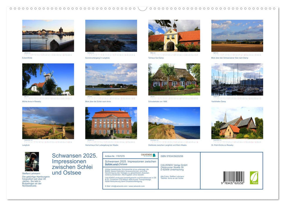 Schwansen 2025. Impressionen zwischen Schlei und Ostsee (CALVENDO Premium Wandkalender 2025)