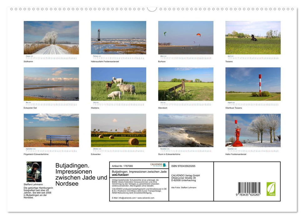 Butjadingen. Impressionen zwischen Jade und Nordsee (CALVENDO Premium Wandkalender 2025)