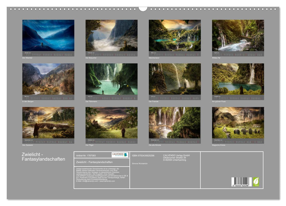 Zwielicht - Fantasylandschaften (CALVENDO Wandkalender 2025)