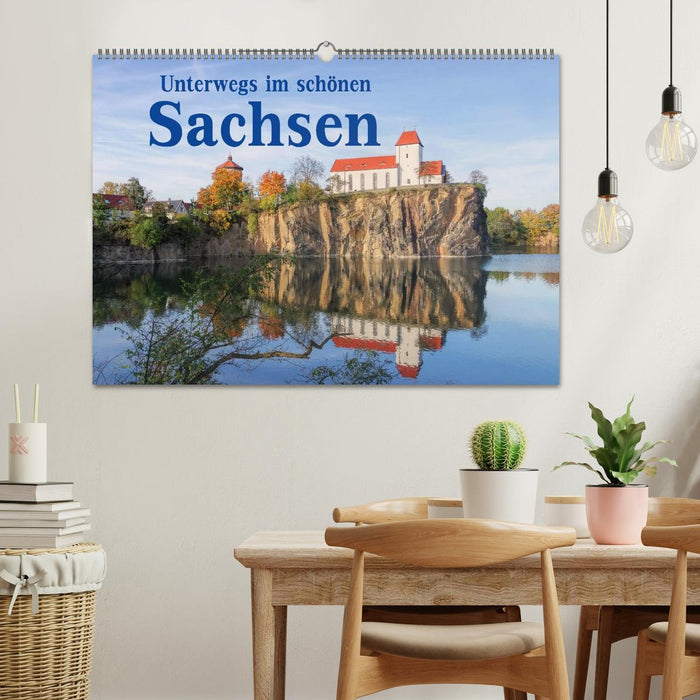 Unterwegs im schönen Sachsen (CALVENDO Wandkalender 2025)