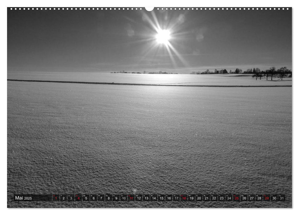 Winter Schwarz-Weiß (CALVENDO Premium Wandkalender 2025)