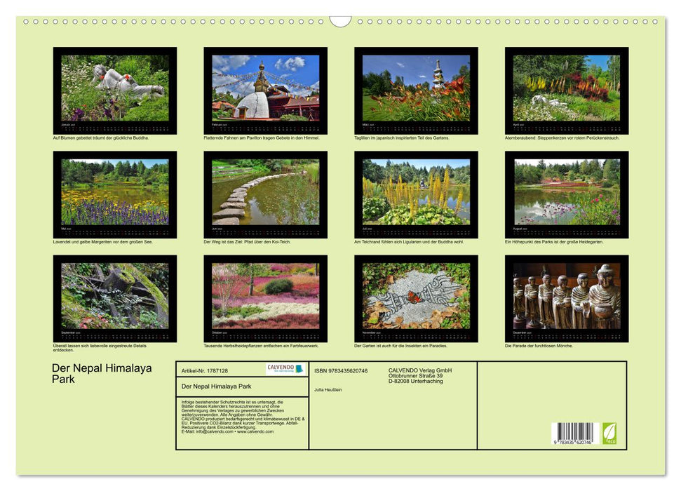 Der Nepal Himalaya Park (CALVENDO Wandkalender 2025)