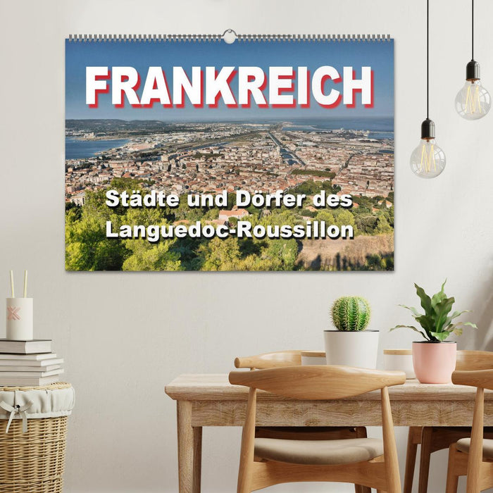 Frankreich- Städte und Dörfer des Languedoc-Roussillon (CALVENDO Wandkalender 2025)