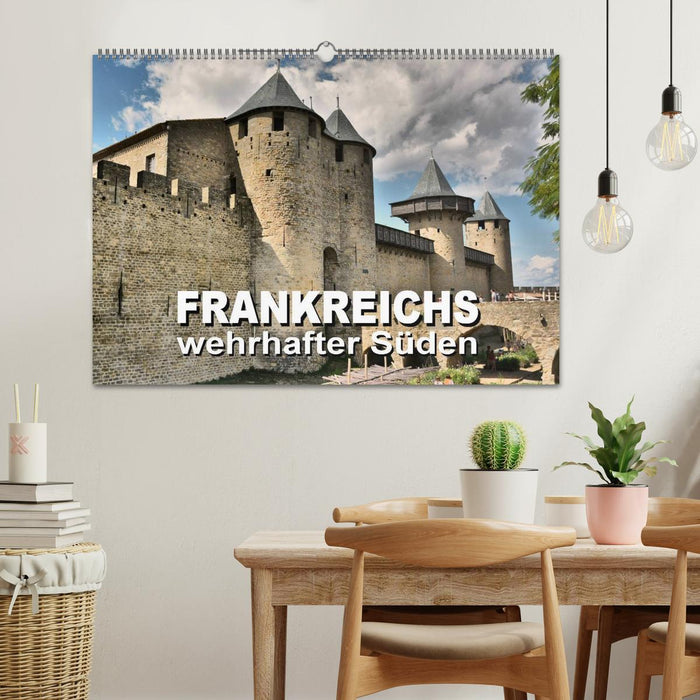 Frankreichs wehrhafter Süden - Festungen und Wehranlagen im Languedoc-Roussillon (CALVENDO Wandkalender 2025)