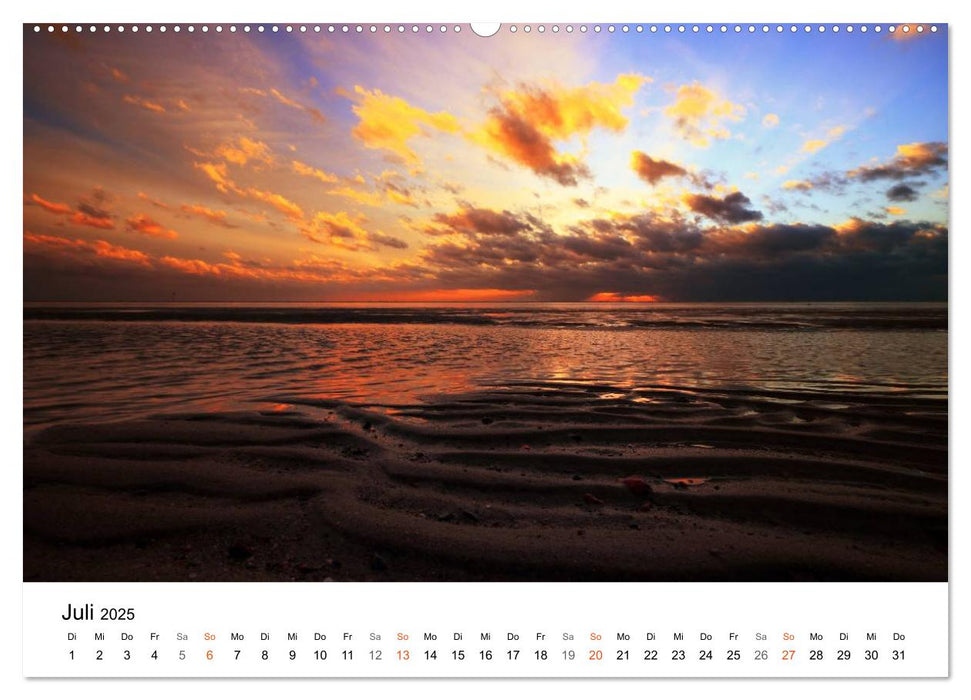 Nordseebad Wremen - Strandimpressionen (CALVENDO Premium Wandkalender 2025)