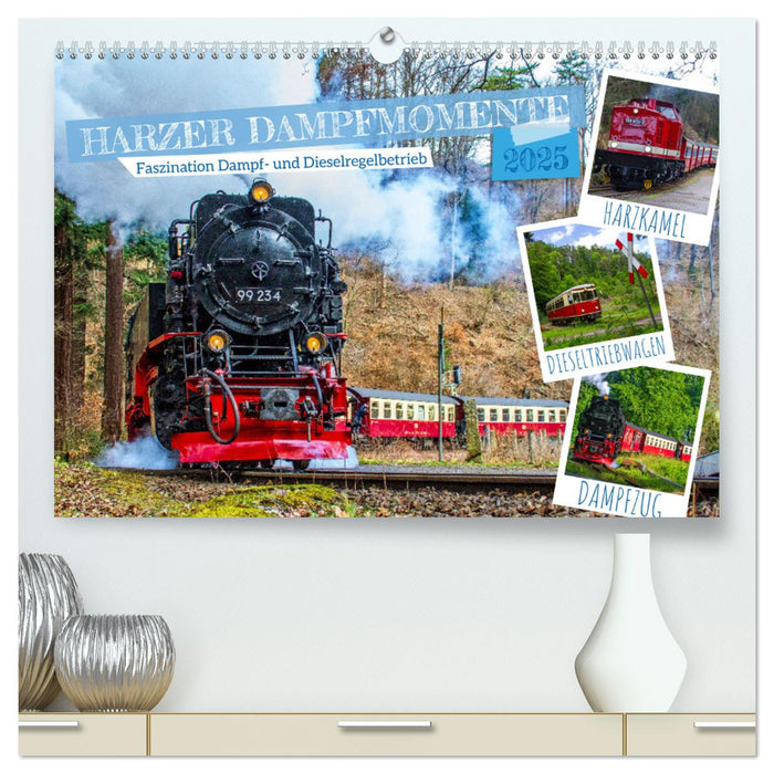 Harzer Dampfmomente (CALVENDO Premium Wandkalender 2025)