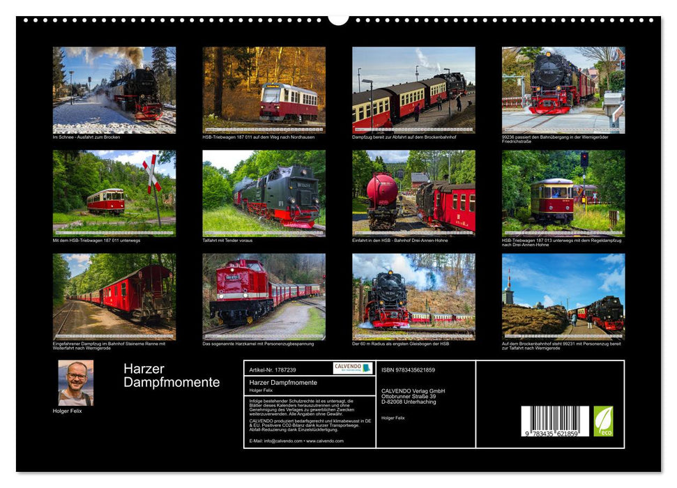 Harzer Dampfmomente (CALVENDO Premium Wandkalender 2025)