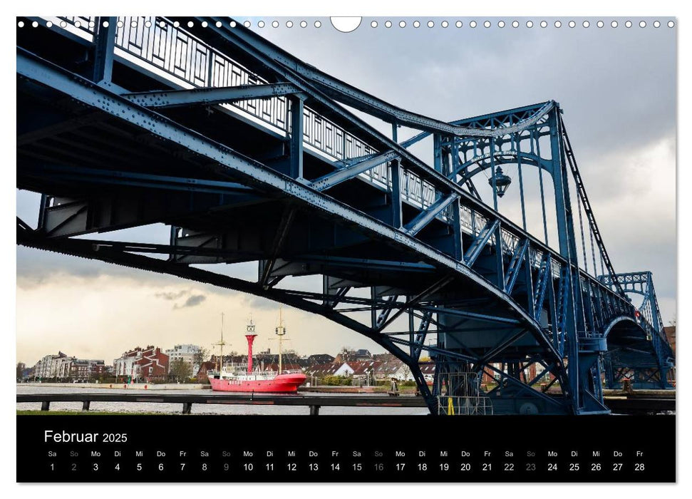 Kaiser-Wilhelm-Brücke Wilhelmshaven (CALVENDO Wandkalender 2025)