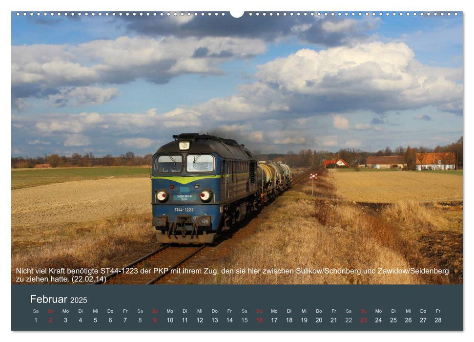Mit Diesellokomotiven quer durch die Lausitz - 2025 (CALVENDO Premium Wandkalender 2025)
