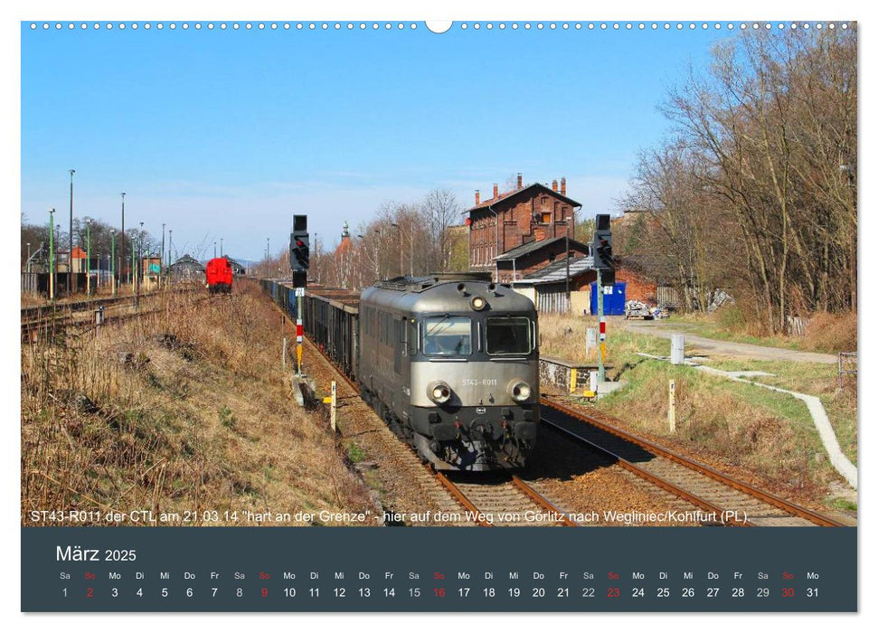 Mit Diesellokomotiven quer durch die Lausitz - 2025 (CALVENDO Premium Wandkalender 2025)