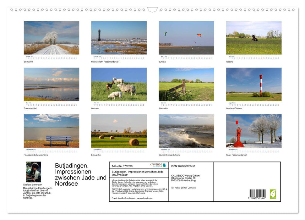 Butjadingen. Impressionen zwischen Jade und Nordsee (CALVENDO Wandkalender 2025)