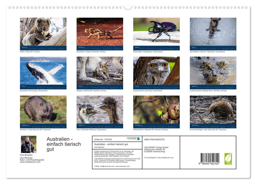Australien - einfach tierisch gut (CALVENDO Premium Wandkalender 2025)