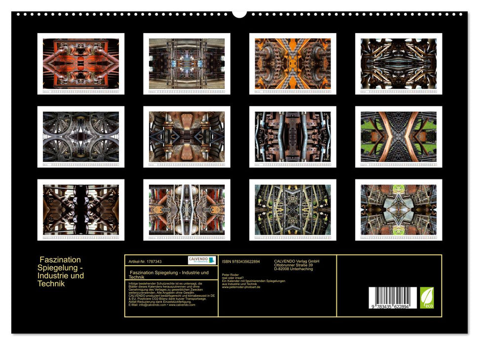 Faszination Spiegelung - Industrie und Technik (CALVENDO Premium Wandkalender 2025)