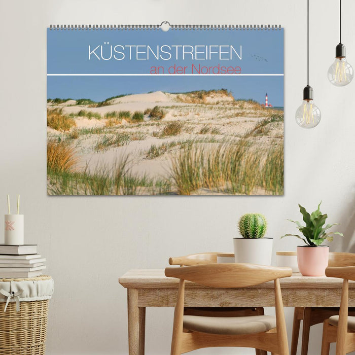 Küstenstreifen an der Nordsee (CALVENDO Wandkalender 2025)