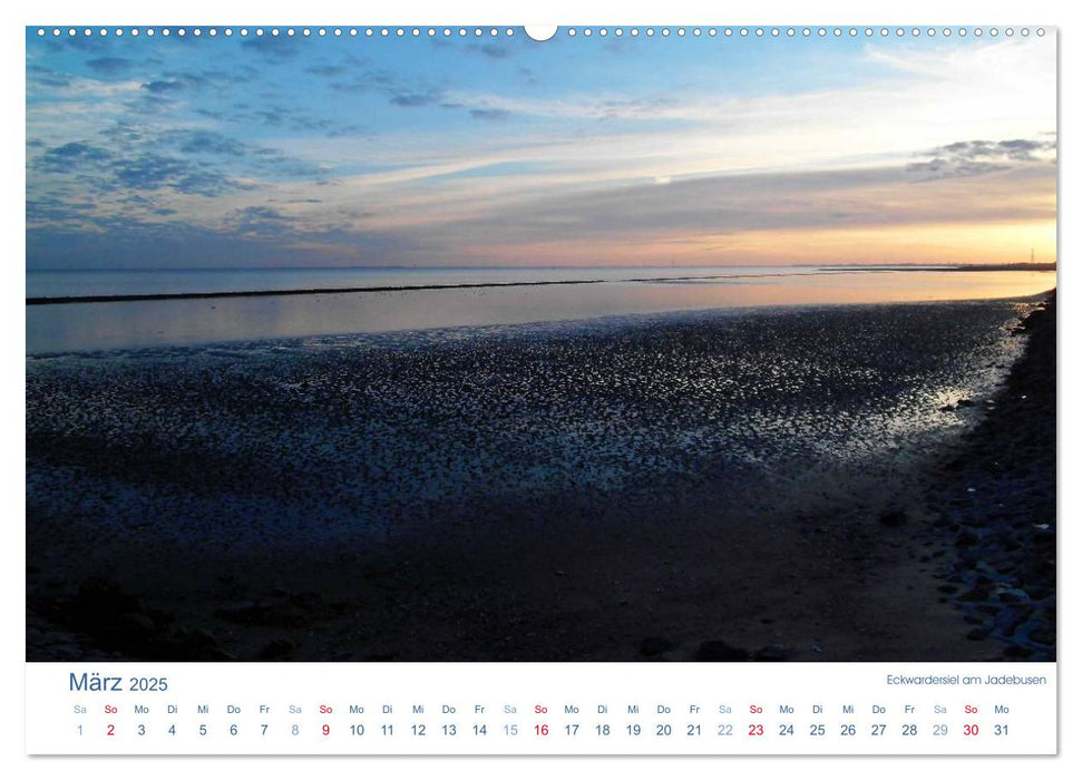 Ebbe und Watt 2025. Impressionen von der Nordseeküste (CALVENDO Premium Wandkalender 2025)