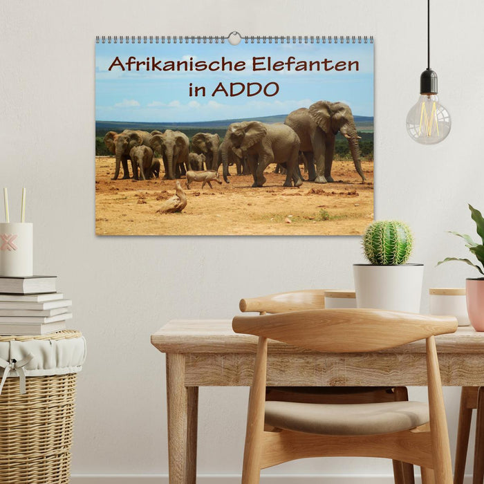 Afrikanische Elefanten in ADDO (CALVENDO Wandkalender 2025)