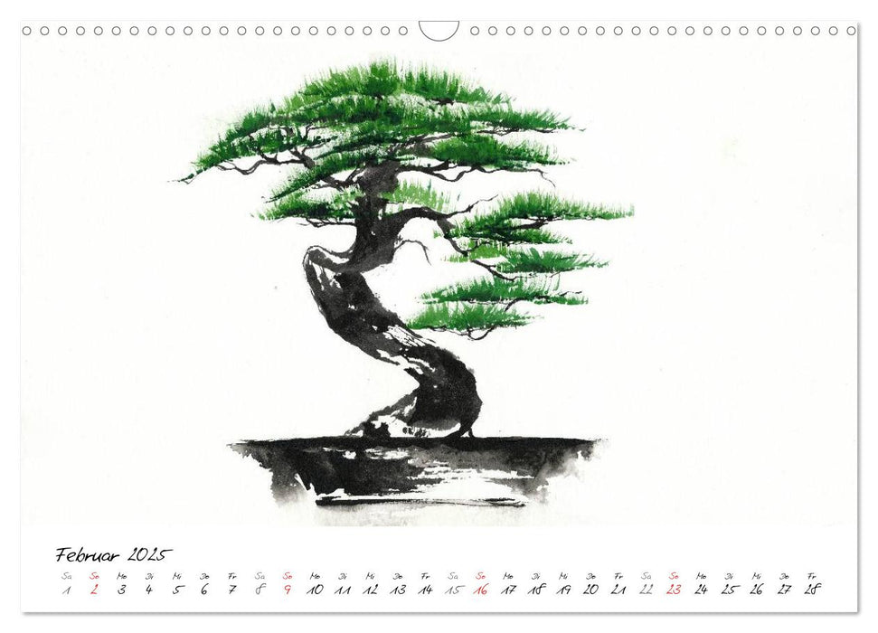 Asiatische Tuschmalerei (CALVENDO Wandkalender 2025)