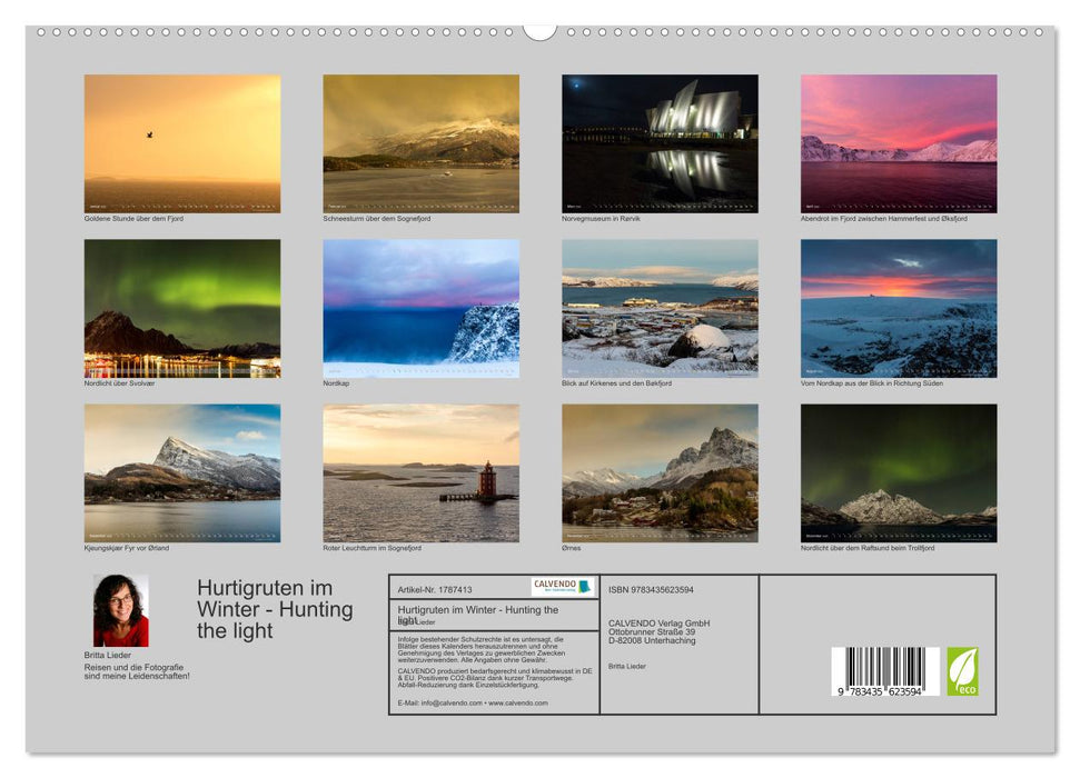 Hurtigruten im Winter - Hunting the light (CALVENDO Premium Wandkalender 2025)