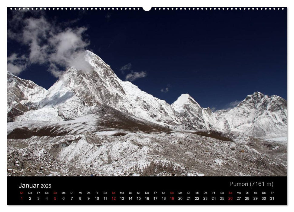 Die schönsten Berge des Khumbu Himal (CALVENDO Premium Wandkalender 2025)