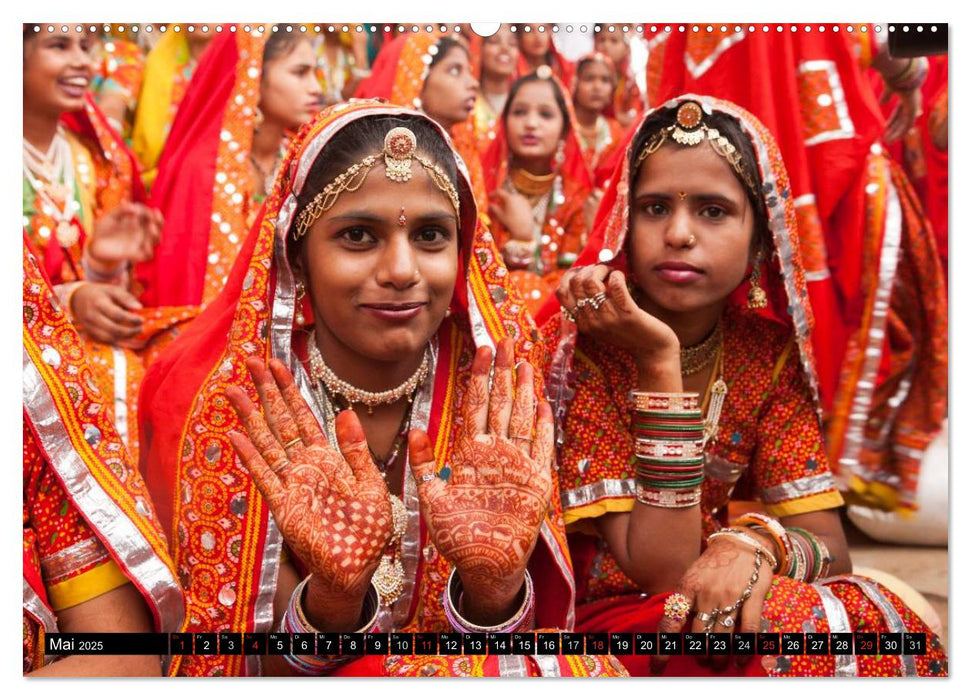 Rajasthan, Indien - Pushkar Mela (CALVENDO Premium Wandkalender 2025)