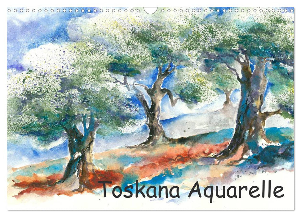 Toskana Aquarelle (CALVENDO Wandkalender 2025)