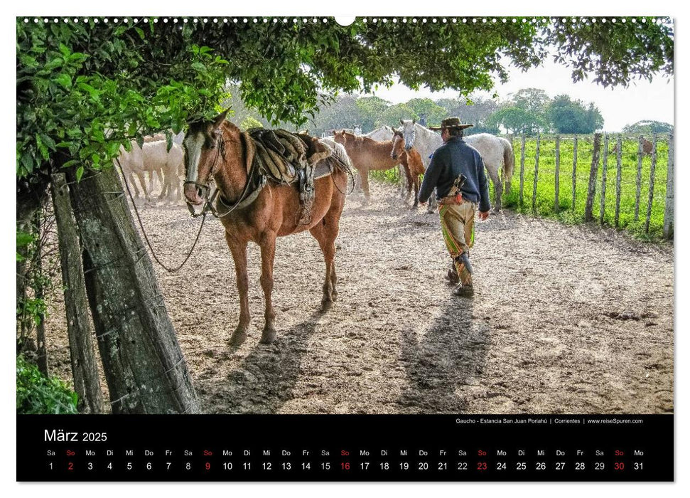 Argentinien, Gauchos - Anden - Wasserfälle (CALVENDO Premium Wandkalender 2025)