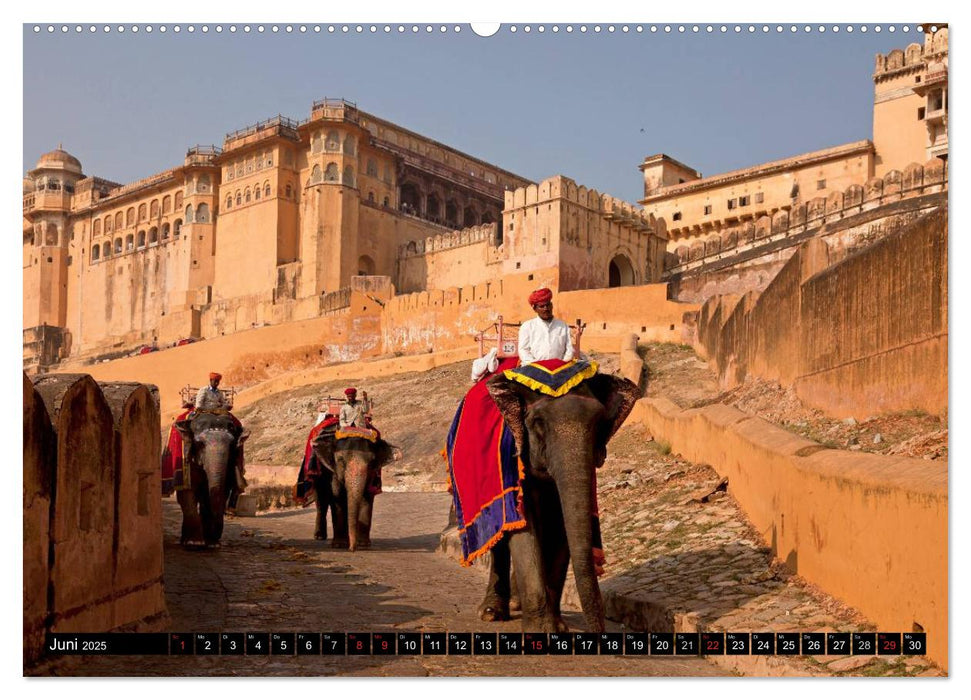 Indien - das goldene Dreieck, Delhi-Agra-Jaipur (CALVENDO Premium Wandkalender 2025)