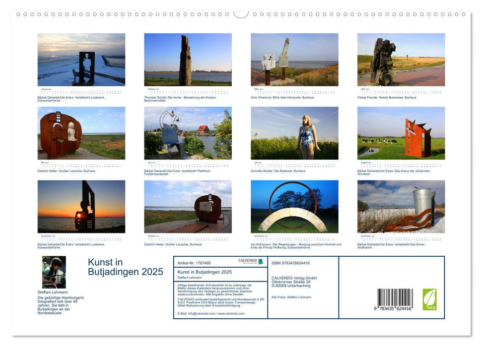 Kunst in Butjadingen 2025 (CALVENDO Premium Wandkalender 2025)