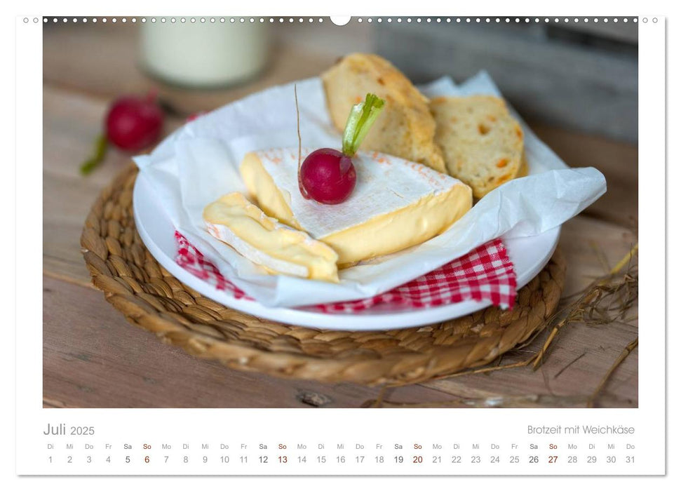 Der Käsekalender Edel und lecker (CALVENDO Premium Wandkalender 2025)